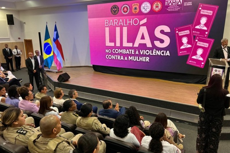 Foto: Divulgação - Governo da bahia lança baralho lilás para identificar foragidos por violência contra a mulher