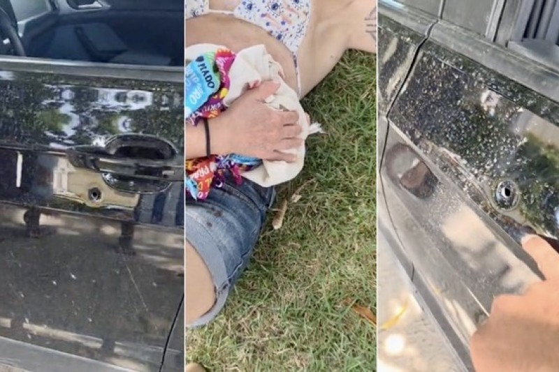 Foto: Divulgação - Turistas gaúchas são baleadas após carro ser atingido por tiros em área de tensão territorial na Bahia