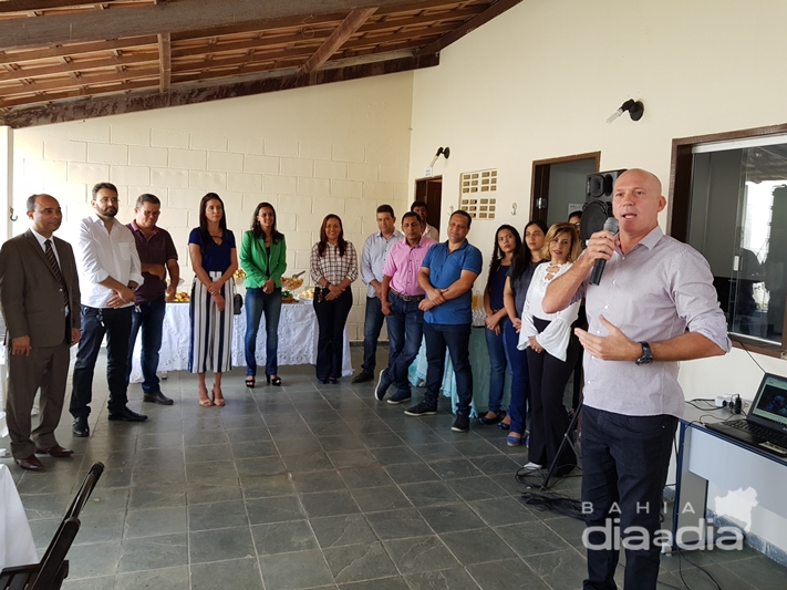 Luciano Francisqueto, presidente do CONDESC, disse que a nova sede representa um trabalho de esforo de toda equipe. (Foto: Alex Gonalves)