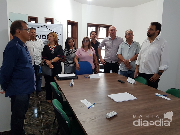 Ambiente ser utilizado para reunies e atendimentos voltados aos interesses do consrcio. (Foto: Alex Gonalves/BAHIA DIA A DIA)