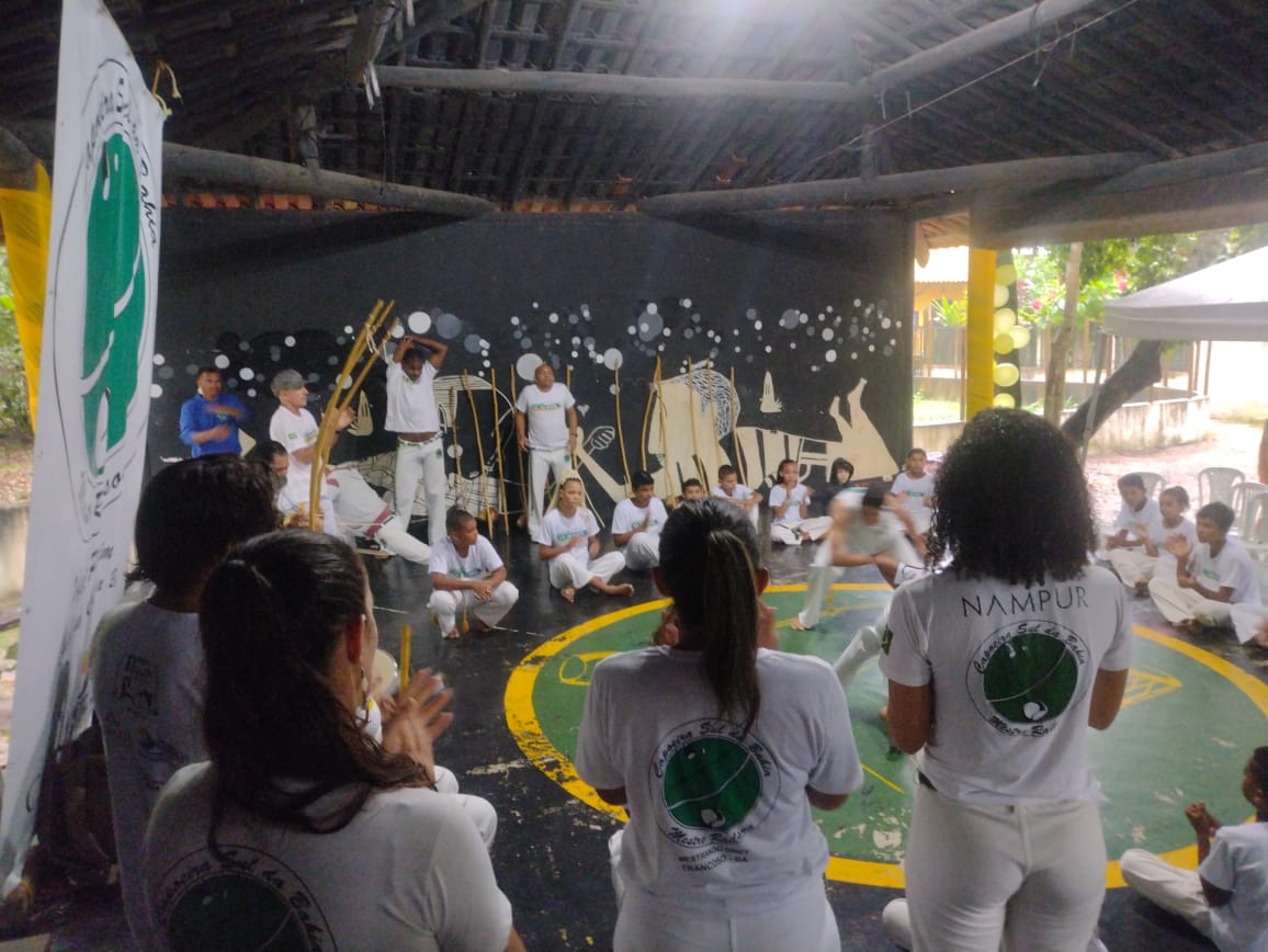 Festival de Capoeira  grande sucesso na Vila de Santo Andr, em Cabrlia