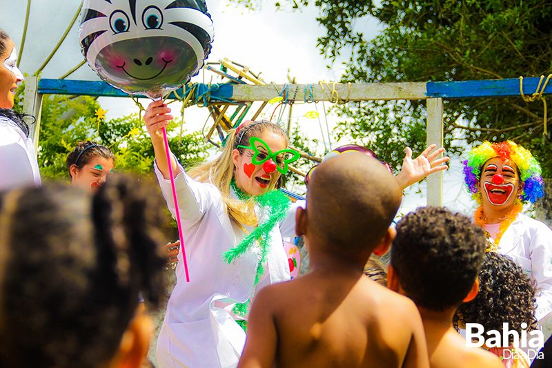 Alegria e diverso marcam o Dia das Crianas na creche Jovina Batista. (Foto: Joziel Costa/BAHIA DIA A DIA)