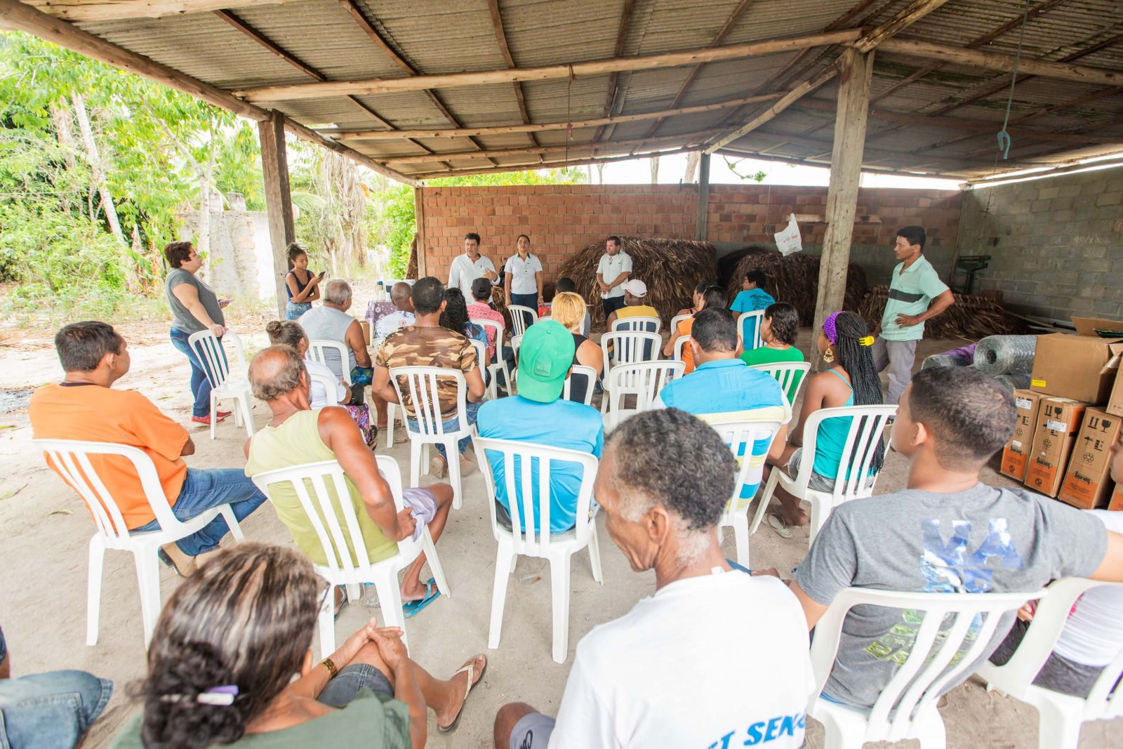 Projeto da Veracel fomenta a agricultura em Petrolndia, no municpio de Belmonte. (Foto: Divulgao)