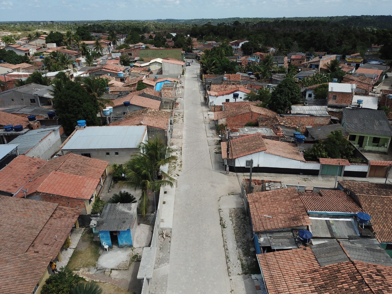 Avenida Geraldo Scaramussa recebeu pavimentao de primeira qualidade. (Foto: Divulgao)