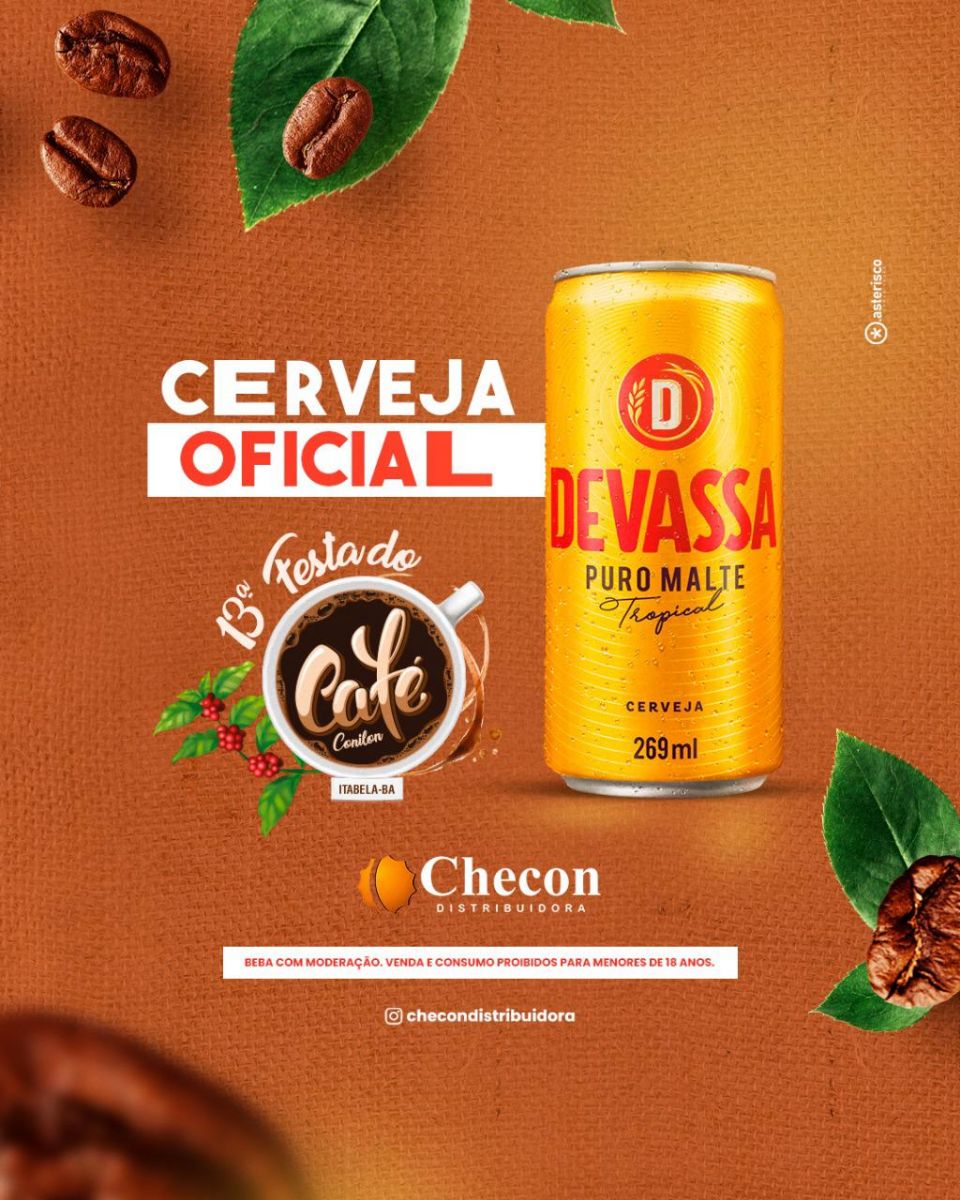 Devassa  a cerveja oficial da 13 edio da Festa do Caf de Itabela