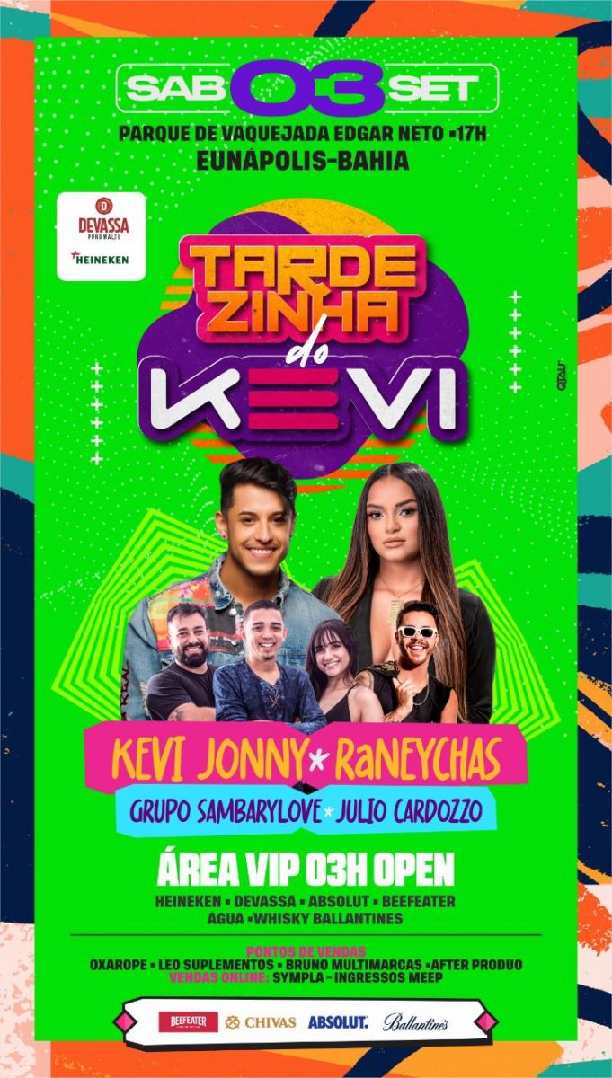 Ingressos para curtir show de Kevi Jonny tem virada de lote nesta quarta-feira