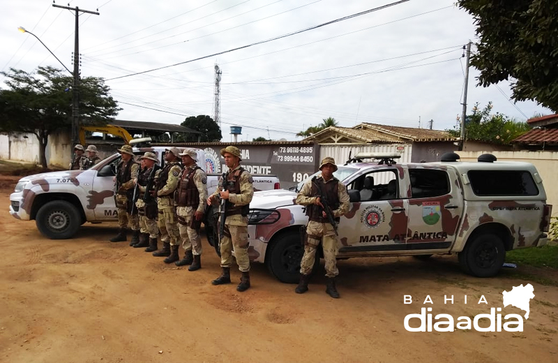 Equipe atuar com cerca de cinco homens por dia no enfrentamento  criminalidade. (Foto: BAHIA DIA A DIA)