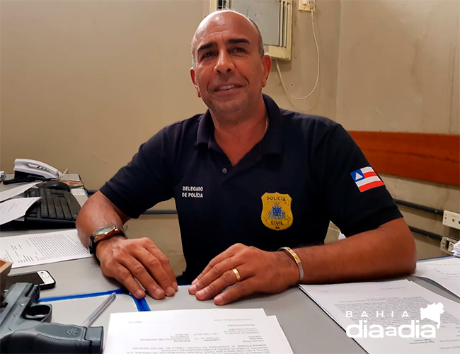 Delegado de polcia civil de Itabela, Robson Andrade. (Foto: Alex Gonalves/BAHIA DIA A DIA)