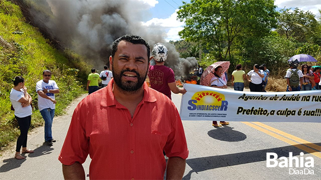 Presidente do Sindiacser, responsvel tambm pelo municpio de Eunpolis.  (Foto: Alex Gonalves/BAHIA DIA A DIA)