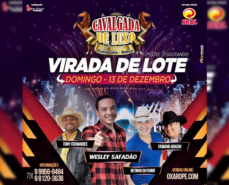 Virada de lote da Cavalgada de Luxo Prime acontece dia 13