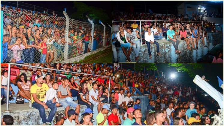 Pblico lotou o Estdio Manzolo para assistir a encenao . (Foto: Welisvelton Cabral/CLIC101)