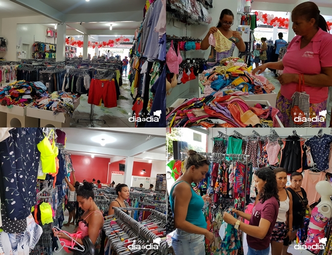 Sucesso Modas reinaugura loja trazendo variedade de roupas com preo popular. (Foto: Alex Gonalves/BAHIA DIA A DIA)