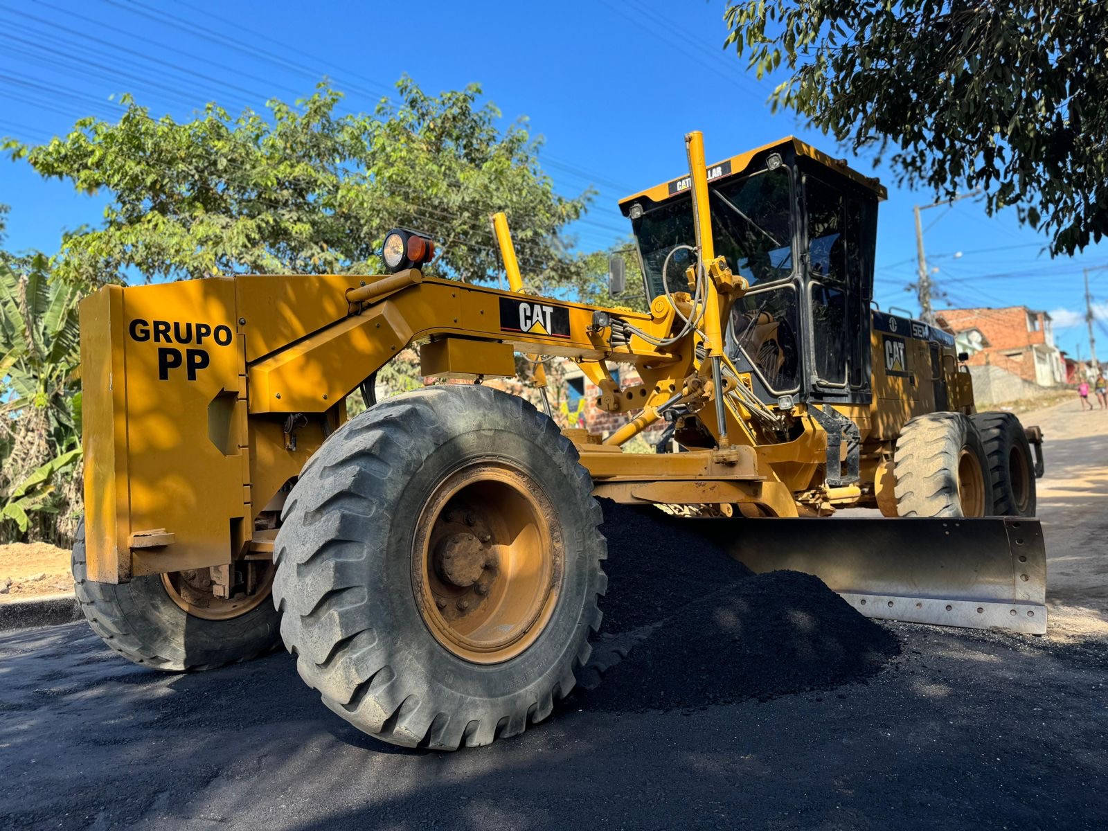 Obras em andamento: ladeira que liga Juca Rosa a Rosa Neto j est em processo de pavimentao asfltica - (Foto: Divulgao)