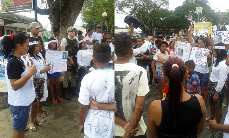 Caminhada em Itabela pede paz e justia aps morte de garoto. (Reproduo/Facebook)