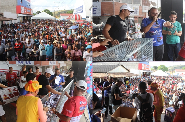 Sorteio do Supermercado Novo Barateiro consolida sucesso de pblico. (Foto: Clerison Oliveira)