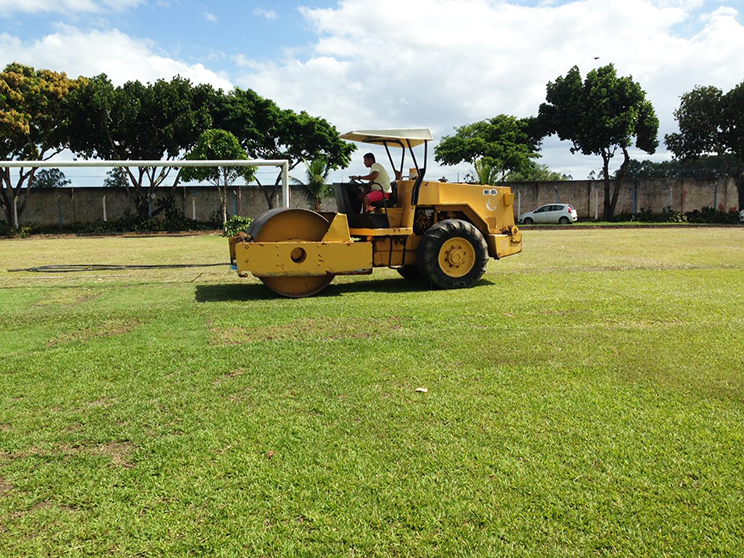 Prefeitura realiza ajustes no Manzolo para final do intermunicipal. (Foto: Reproduo/Whatsapp)