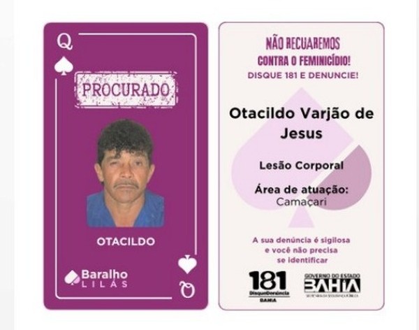 Otacildo Varjão de Jesus é um dos 16 procurados Otacildo Varjão de Jesus é um dos 16 procurados